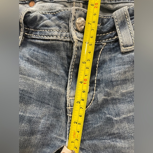 Miss Me Jeans Size 27 Blue Signature Skinny Leg Low Rise Denim Bottoms - Picture 13 of 13